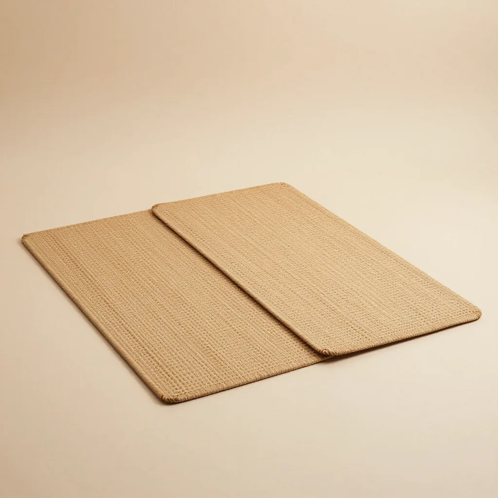 Two medium pandanus floor mats together